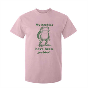Funny Frog T Shirt For Kid My Heebies Have Been Jeebied Weirdcore Meme TS10 Light Pink Print Your Wear