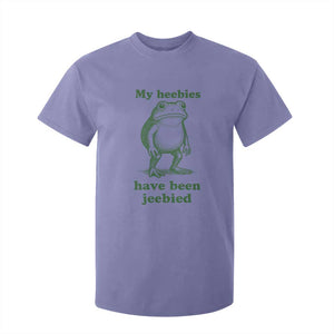 Funny Frog T Shirt For Kid My Heebies Have Been Jeebied Weirdcore Meme TS10 Violet Print Your Wear