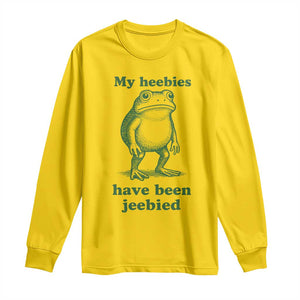 Funny Frog Long Sleeve Shirt My Heebies Have Been Jeebied Weirdcore Meme TS10 Daisy Print Your Wear