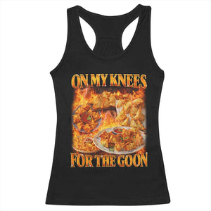 Funny Crab Rangoon Meme Racerback Tank Top Vintage 90s Style On My Knees Bootleg Graphic TS10 Black Print Your Wear