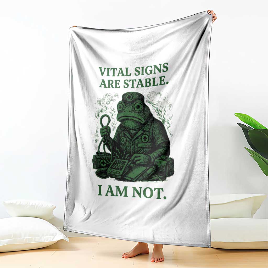 Frog Medic Throw Blanket Funny Animal EMT Emergency Health Workers TS10 Print Your Wear