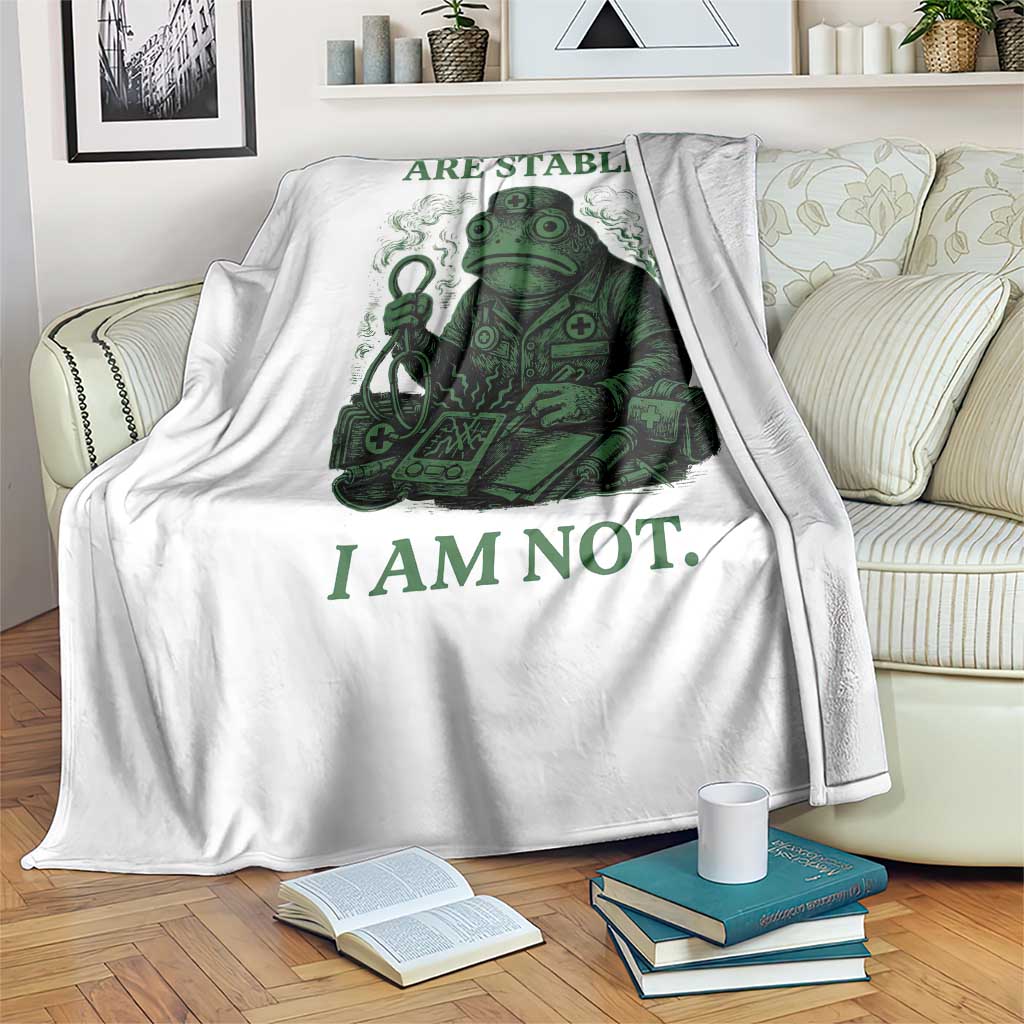 Frog Medic Throw Blanket Funny Animal EMT Emergency Health Workers TS10 Print Your Wear