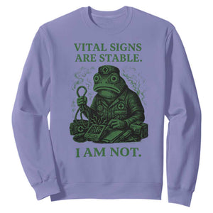 Frog Medic Sweatshirt Funny Animal EMT Emergency Health Workers TS10 Violet Print Your Wear