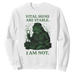 Frog Medic Sweatshirt Funny Animal EMT Emergency Health Workers TS10 White Print Your Wear