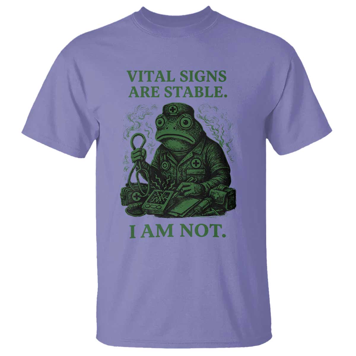 Frog Medic T Shirt Funny Animal EMT Emergency Health Workers TS10 Violet Print Your Wear