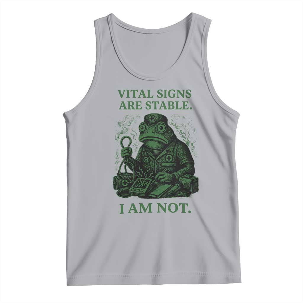 Frog Medic Tank Top Funny Animal EMT Emergency Health Workers TS10 Athletic Heather Print Your Wear