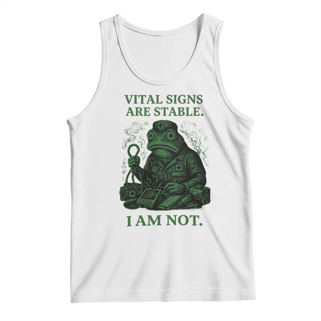 Frog Medic Tank Top Funny Animal EMT Emergency Health Workers TS10 White Print Your Wear