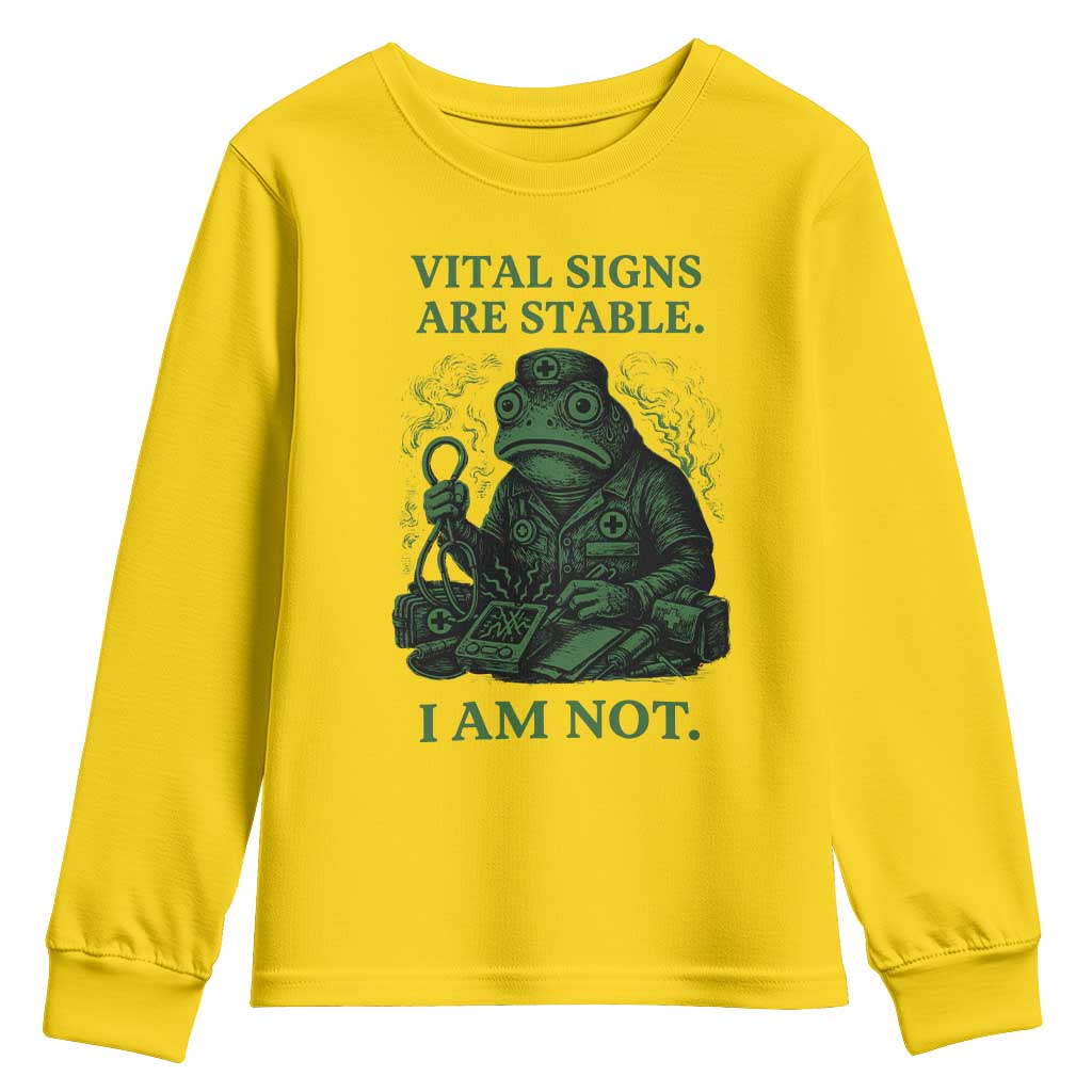 Frog Medic Youth Sweatshirt Funny Animal EMT Emergency Health Workers TS10 Daisy Print Your Wear