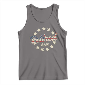 Retired 2025 Tank Top Retirement Gifts American Flag TS10 Deep Heather Print Your Wear