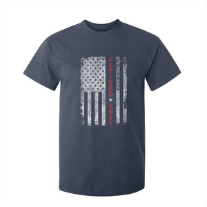 Retired 2025 T Shirt For Kid Vintage Old American Flag TS10 Navy Print Your Wear