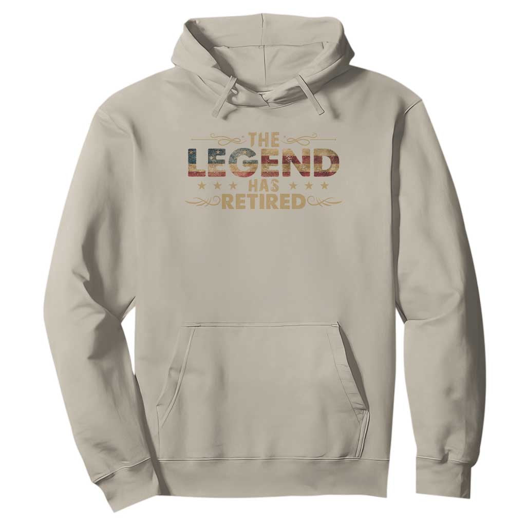 The Legend Has Retired 2025 Hoodie Retro American Flag TS10 Sand Print Your Wear