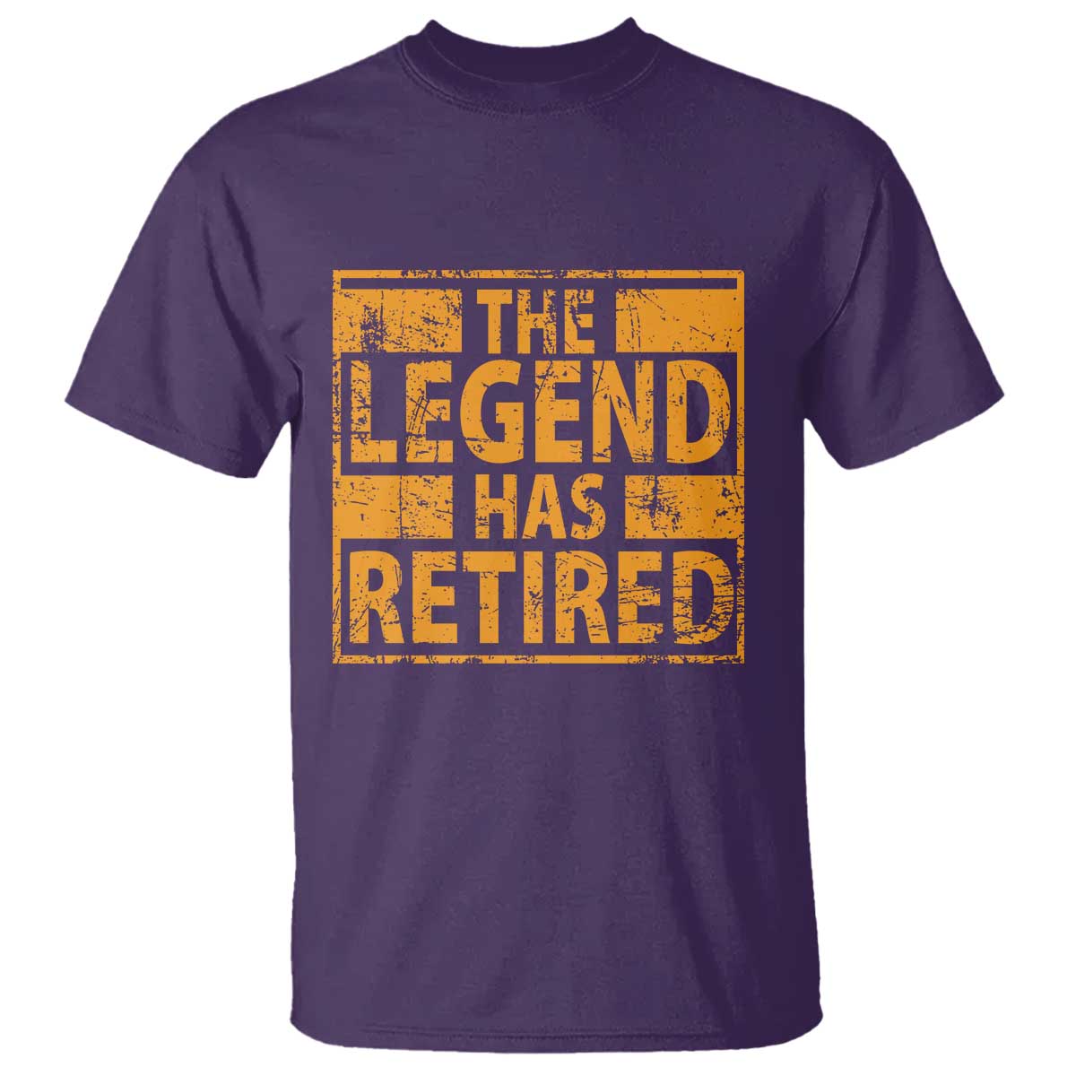 Retro The Legend Has Retired T Shirt Retirement Gifts TS10 Purple Print Your Wear