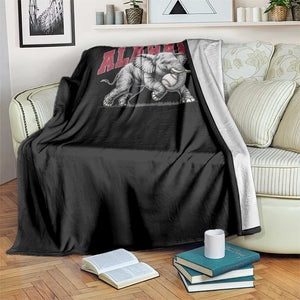Alabama Fan Throw Blanket Baseball Bama Mascot Game Day TS10 Print Your Wear