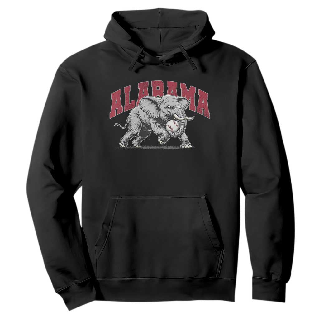 Alabama Fan Hoodie Baseball Bama Mascot Game Day TS10 Black Print Your Wear