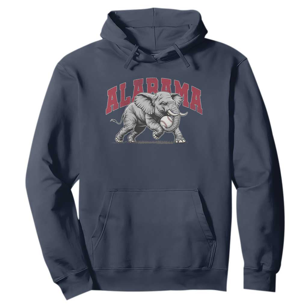 Alabama Fan Hoodie Baseball Bama Mascot Game Day TS10 Navy Print Your Wear