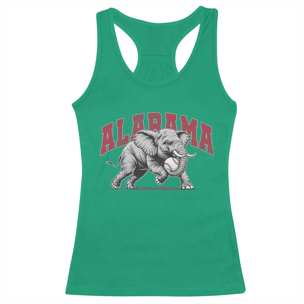 Alabama Fan Racerback Tank Top Baseball Bama Mascot Game Day TS10 Irish Green Print Your Wear