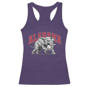 Alabama Fan Racerback Tank Top Baseball Bama Mascot Game Day TS10 Purple Print Your Wear