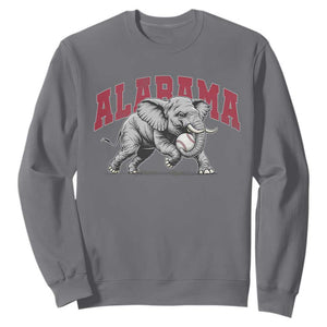 Alabama Fan Sweatshirt Baseball Bama Mascot Game Day TS10 Charcoal Print Your Wear