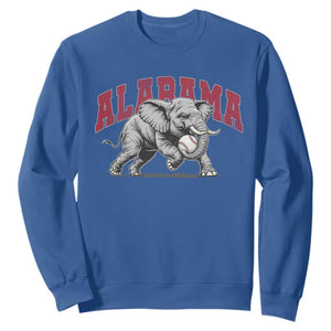 Alabama Fan Sweatshirt Baseball Bama Mascot Game Day TS10 Royal Blue Print Your Wear