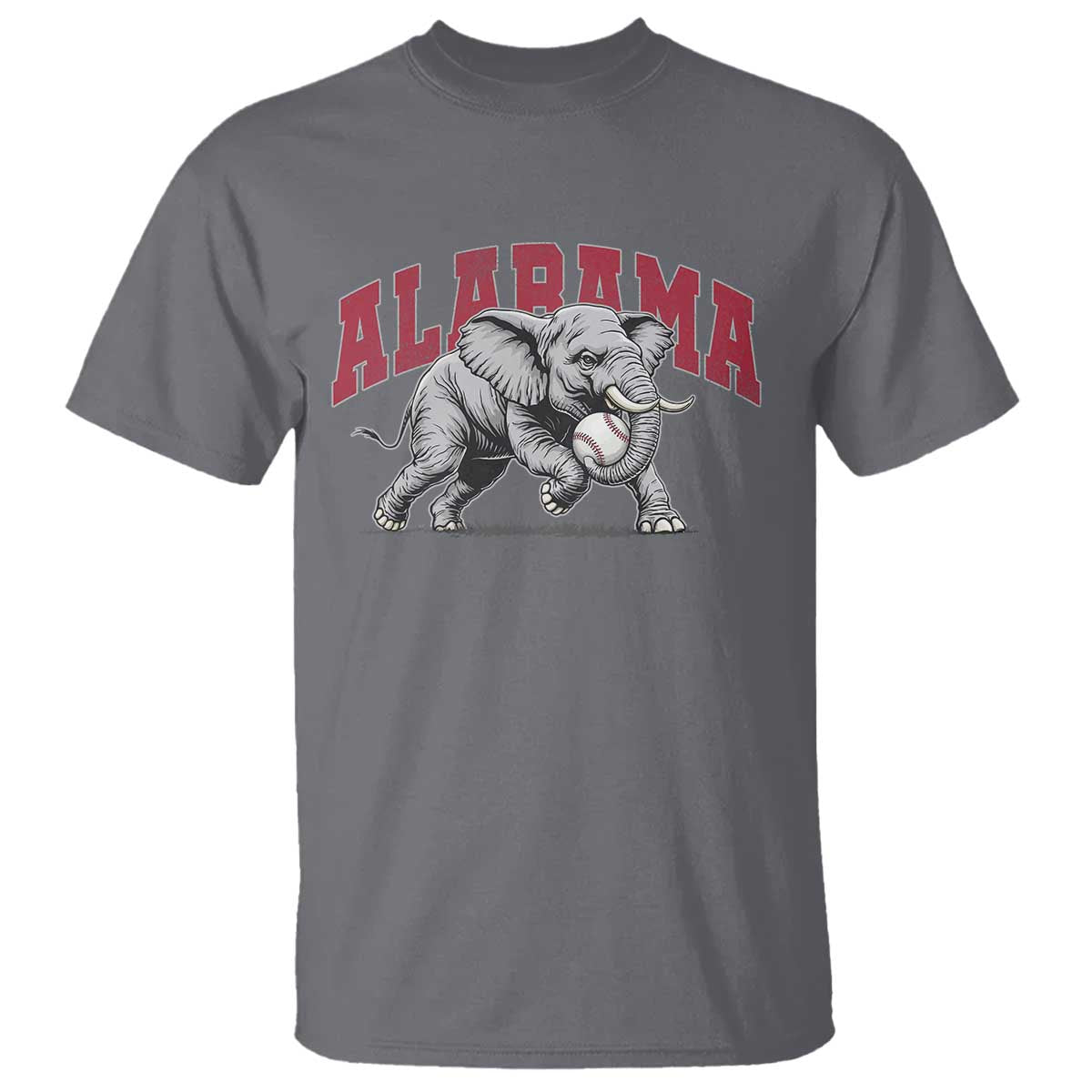Alabama Fan T Shirt Baseball Bama Mascot Game Day TS10 Charcoal Print Your Wear