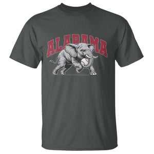 Alabama Fan T Shirt Baseball Bama Mascot Game Day TS10 Dark Heather Print Your Wear