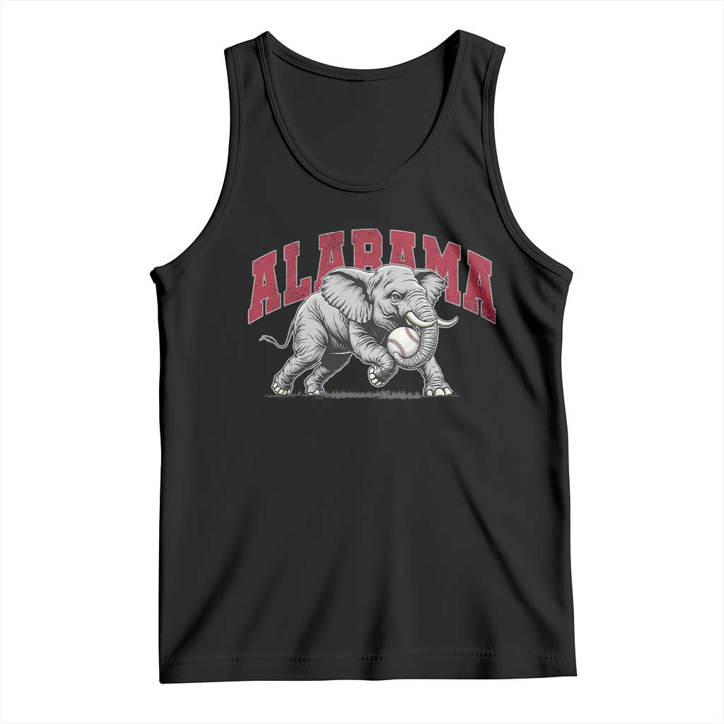 Alabama Fan Tank Top Baseball Bama Mascot Game Day TS10 Black Print Your Wear