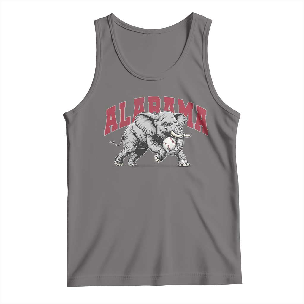 Alabama Fan Tank Top Baseball Bama Mascot Game Day TS10 Deep Heather Print Your Wear