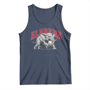 Alabama Fan Tank Top Baseball Bama Mascot Game Day TS10 Navy Print Your Wear