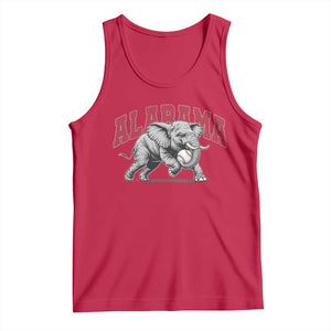 Alabama Fan Tank Top Baseball Bama Mascot Game Day TS10 Red Print Your Wear