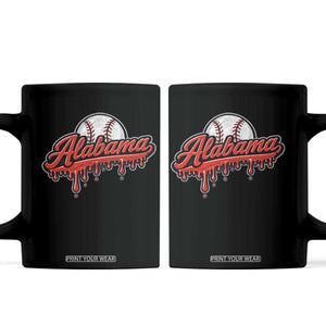 Alabama Baseball Coffee Mug Bama Sports Team Game Day TS10 Black Print Your Wear