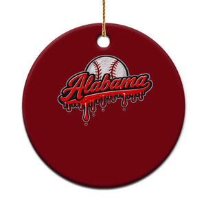 Alabama Baseball Ceramic Ornament Bama Sports Team Game Day TS10 1pc Red Print Your Wear