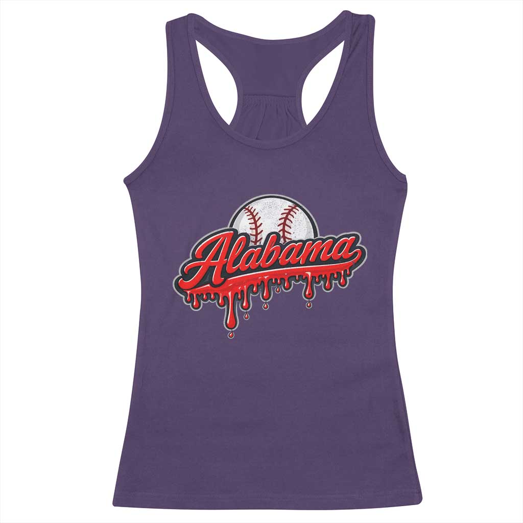 Alabama Baseball Racerback Tank Top Bama Sports Team Game Day TS10 Purple Print Your Wear