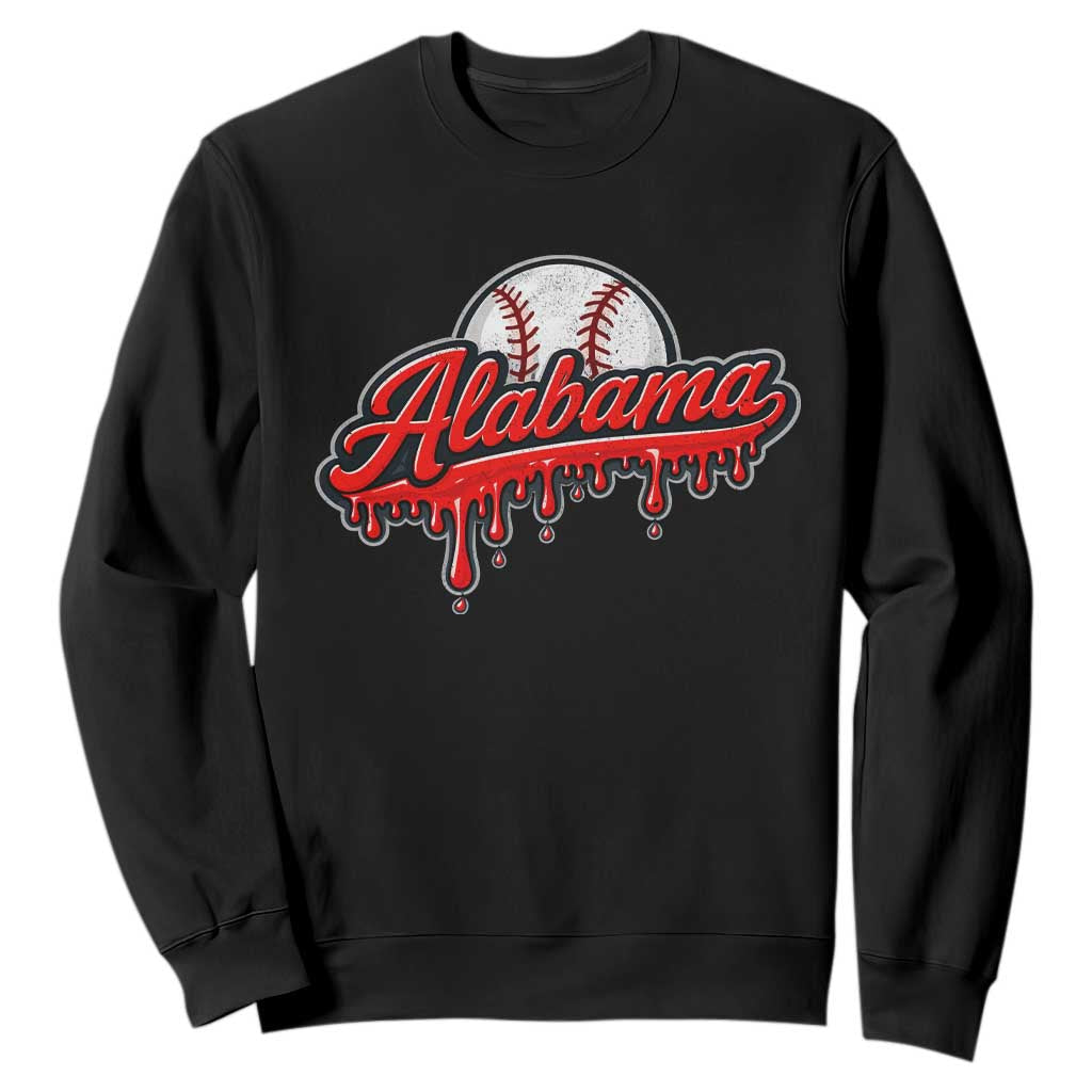 Alabama Baseball Sweatshirt Bama Sports Team Game Day TS10 Black Print Your Wear
