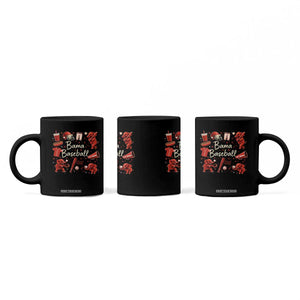Alabama Baseball Coffee Mug Cute Trendy Bama Fan Game Day Doodle TS10 Print Your Wear
