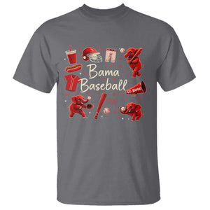Alabama Baseball T Shirt Cute Trendy Bama Fan Game Day Doodle TS10 Charcoal Print Your Wear