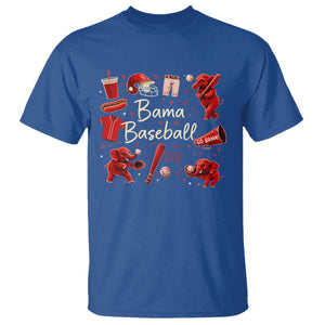 Alabama Baseball T Shirt Cute Trendy Bama Fan Game Day Doodle TS10 Royal Blue Print Your Wear