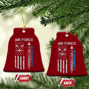 Air Force Veteran Ceramic Ornament Distressed American Flag Retired Dad Grandpa TS10 Print Your Wear