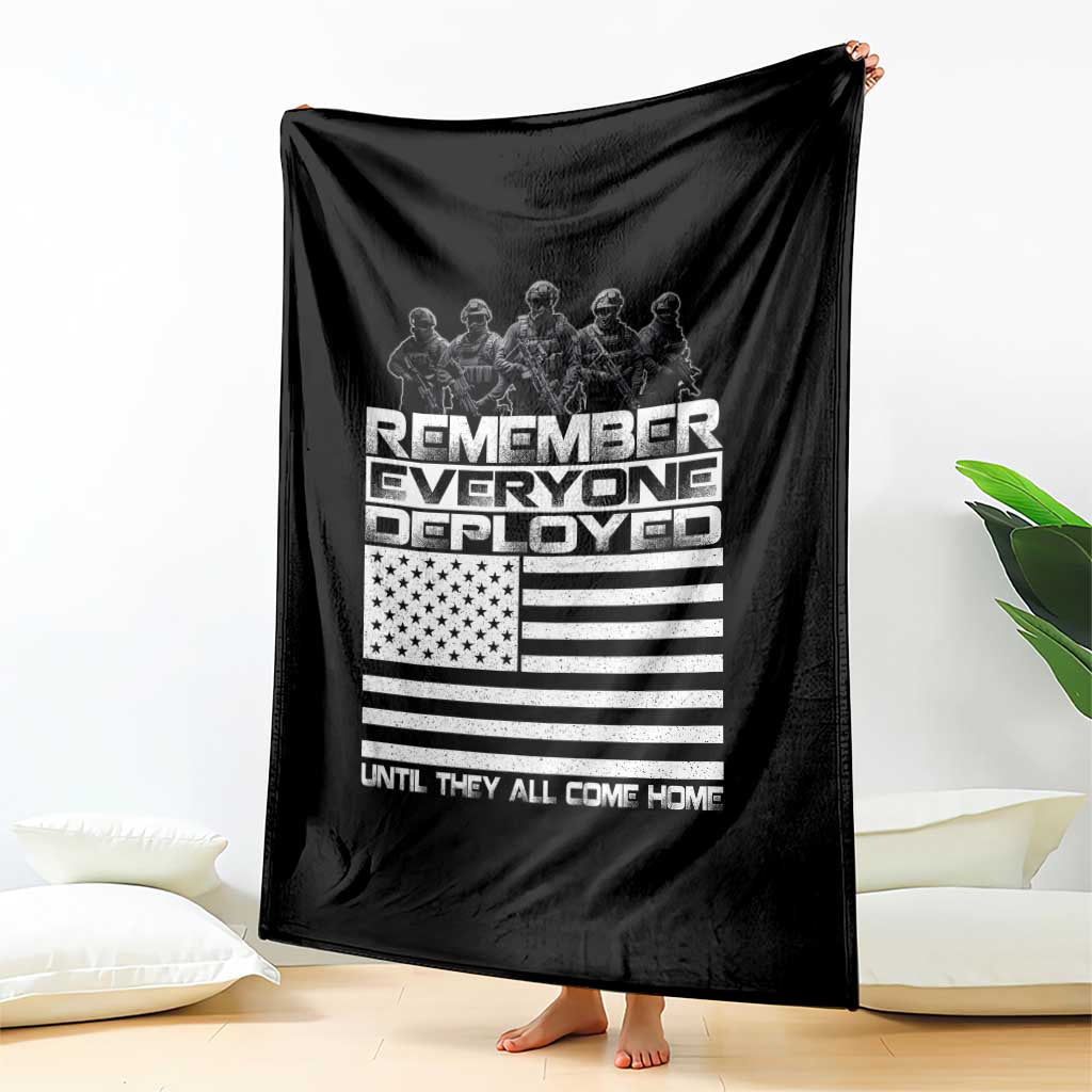 R.E.D Friday Throw Blanket Remember Everyone Deployed Military US Flag TS10 Print Your Wear