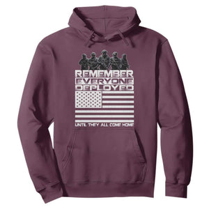 R.E.D Friday Hoodie Remember Everyone Deployed Military US Flag TS10 Maroon Print Your Wear