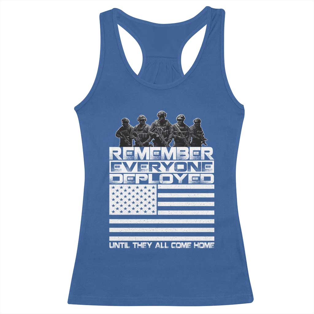 R.E.D Friday Racerback Tank Top Remember Everyone Deployed Military US Flag TS10 Royal Blue Print Your Wear
