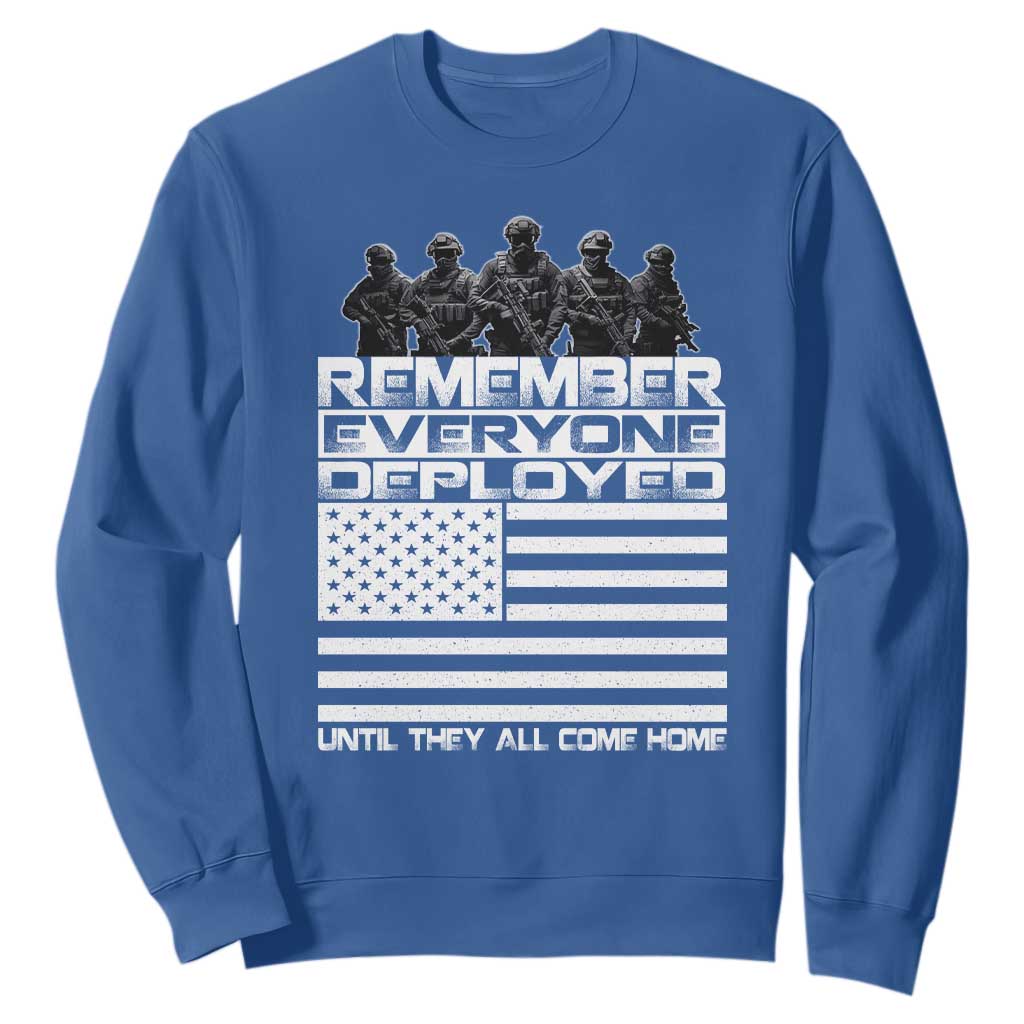 R.E.D Friday Sweatshirt Remember Everyone Deployed Military US Flag TS10 Royal Blue Print Your Wear