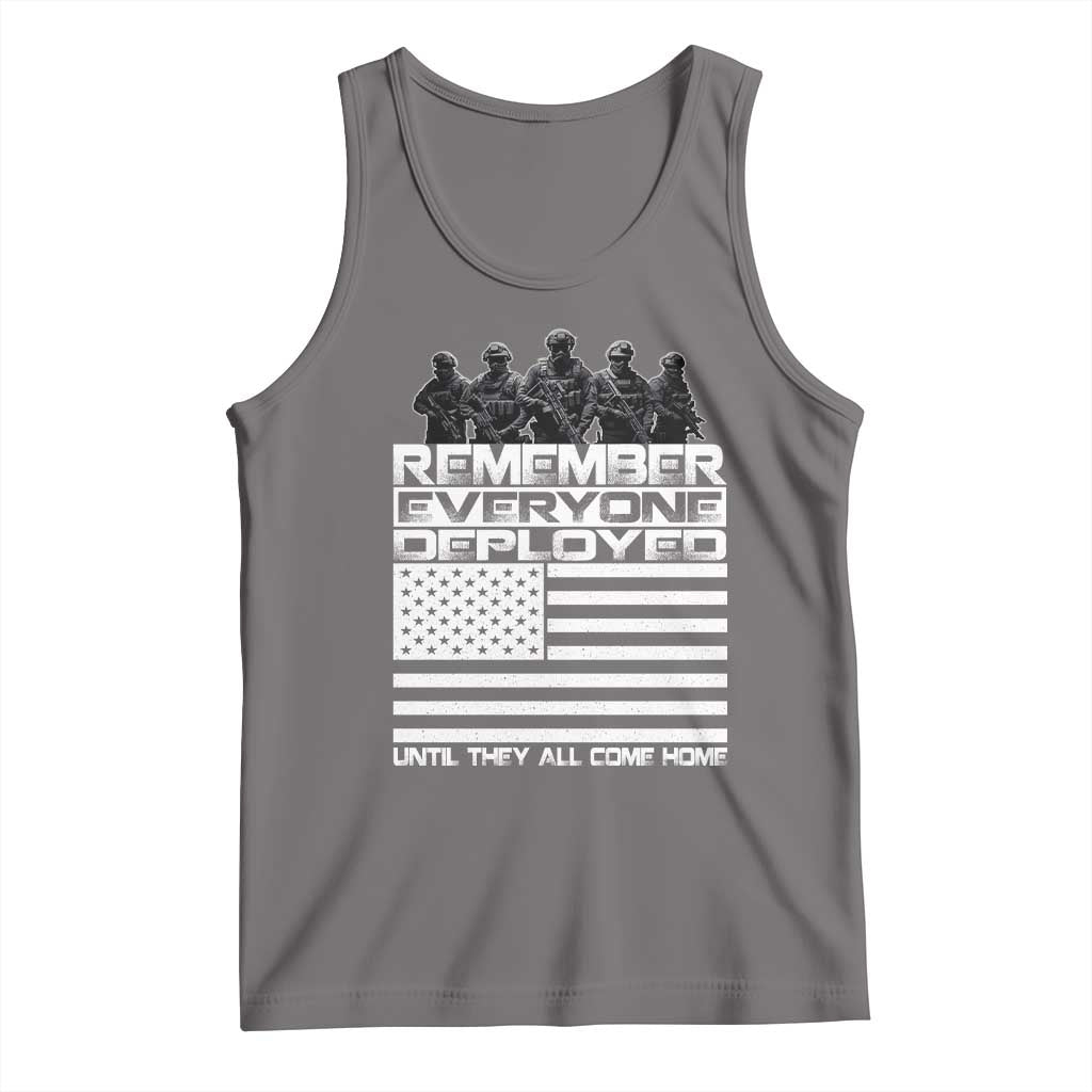 R.E.D Friday Tank Top Remember Everyone Deployed Military US Flag TS10 Deep Heather Print Your Wear
