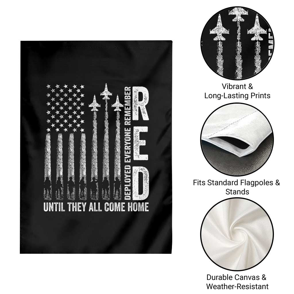 RED Friday Remember Everyone Deployed Garden Flag Military American Flag TS10 Print Your Wear