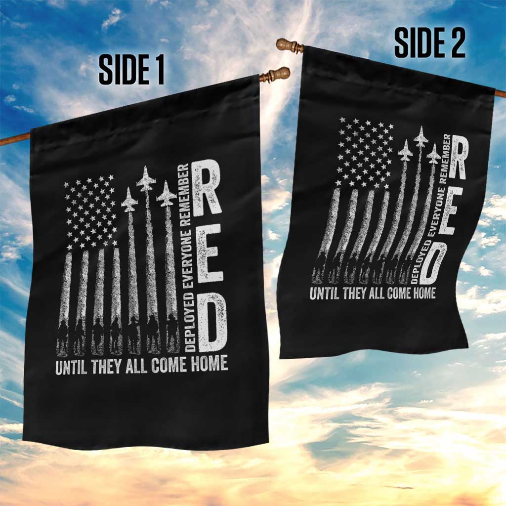 RED Friday Remember Everyone Deployed Garden Flag Military American Flag TS10 Print Your Wear