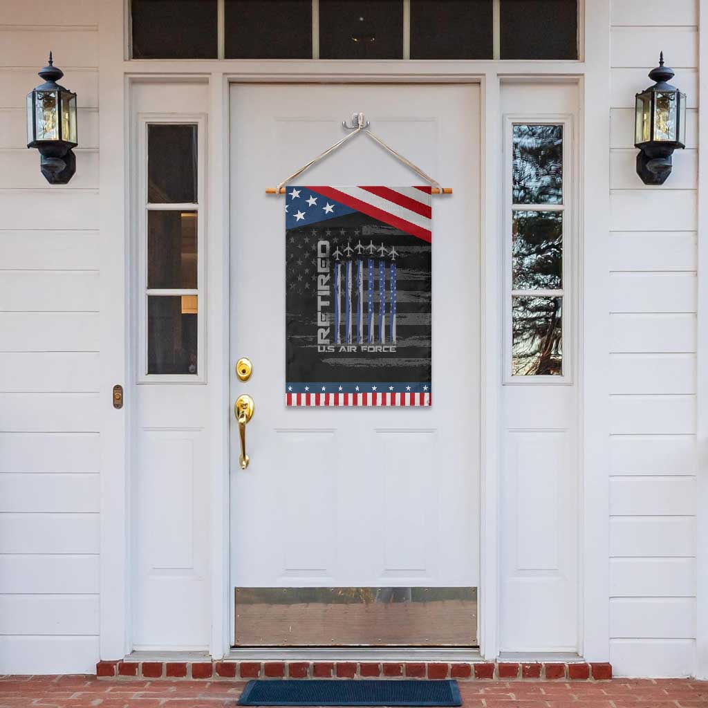 Retired US Air Force Patriotic Garden Flag Vintage USAF Veteran USA Flag TS10 Print Your Wear