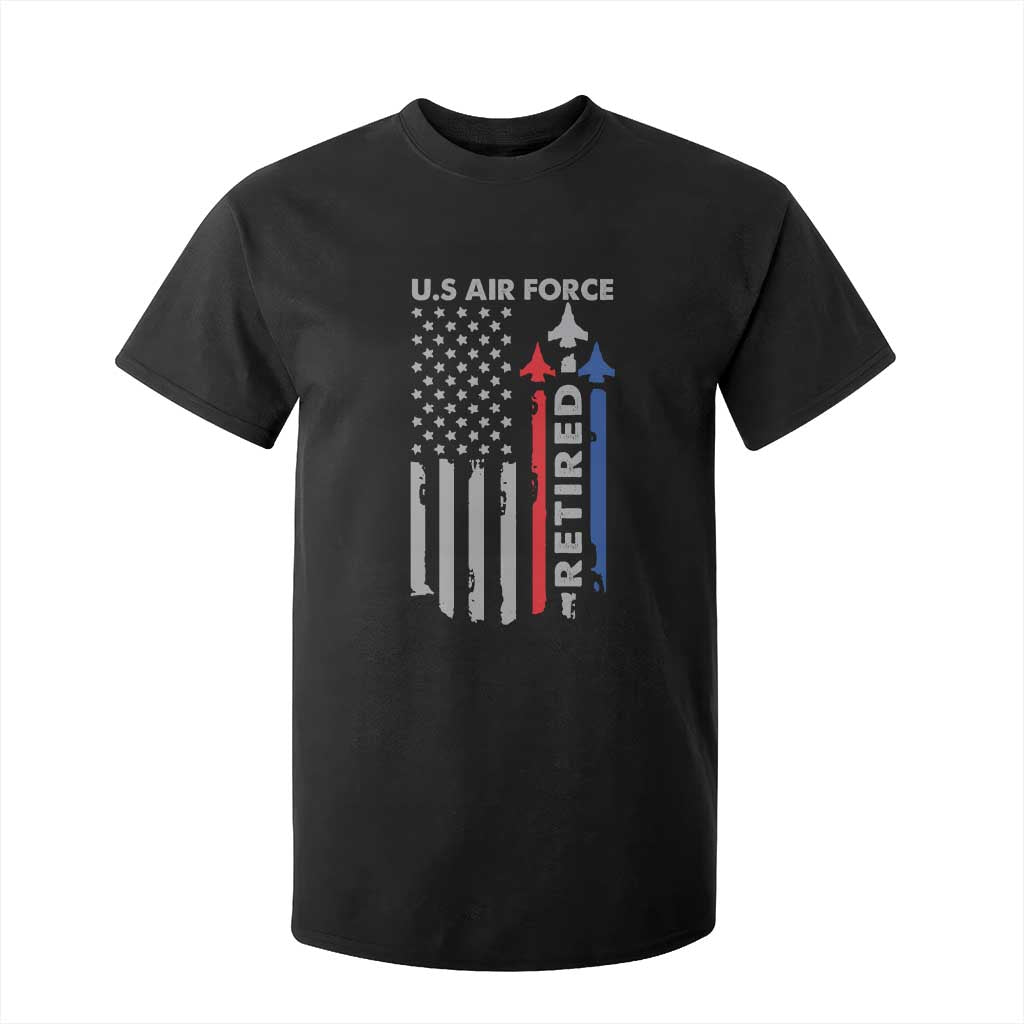 Veteran US Air Force T Shirt For Kid Vintage USA Flag Veterans TS10 Black Print Your Wear