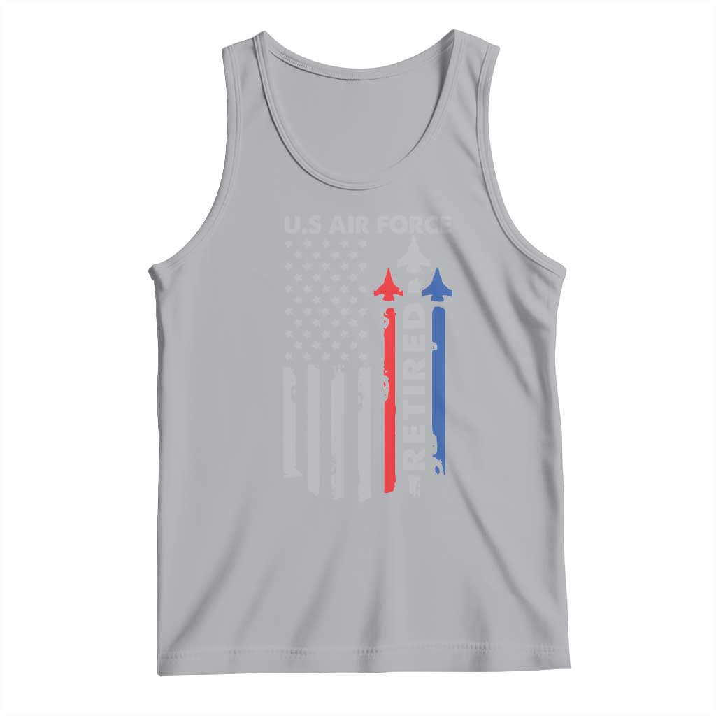 Veteran US Air Force Tank Top Vintage USA Flag Veterans TS10 Athletic Heather Print Your Wear