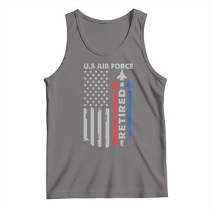 Veteran US Air Force Tank Top Vintage USA Flag Veterans TS10 Deep Heather Print Your Wear