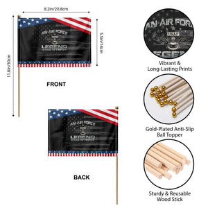 An Air Force Legend Has Retired Patriotic Handheld Flag Vintage Camo US Veteran TS10 Print Your Wear