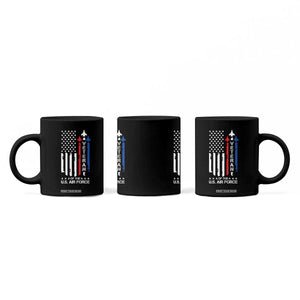 Air Force Veteran Coffee Mug Vintage US Flag TS10 Print Your Wear